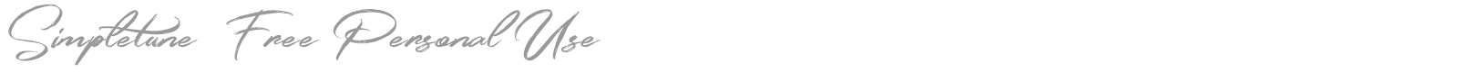 Simpletune font preview